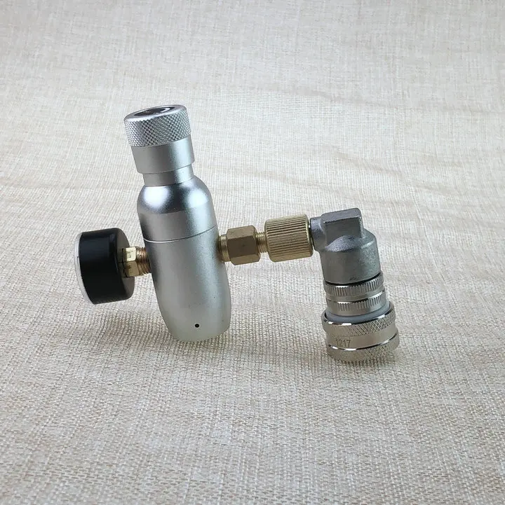 

Homebrew Mini Regulator with stainless steel ball lock threaded CO2 Charger set
