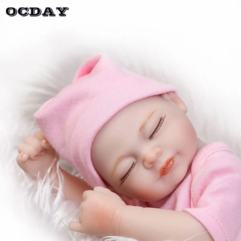 OCDAY 26CM Reborn Baby Dolls Cute Design Kids Soft Vinyl Lifelike Newborn Doll Girl Best Birthday Gift For Children Girls Toys OCDAY 26CM Reborn Baby Dolls Cute Design Kids Soft Vinyl Lifelike Newborn Doll Girl Best Birthday Gift For Children Girls Toys