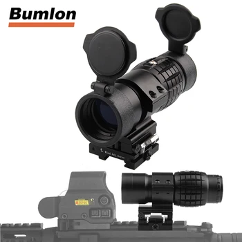 

Tactical 3X30mm Magnifier Scope Optics Scopes Riflescope Fits Aimpoint Sight with Flip To Side Picatinny Weaver Rail Mount 6-67