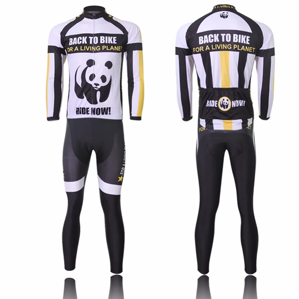 Panda Thermal Long Sleeve Bike Bicycle Clothing Ropa Ciclismo Men's Specialized Team Cycling