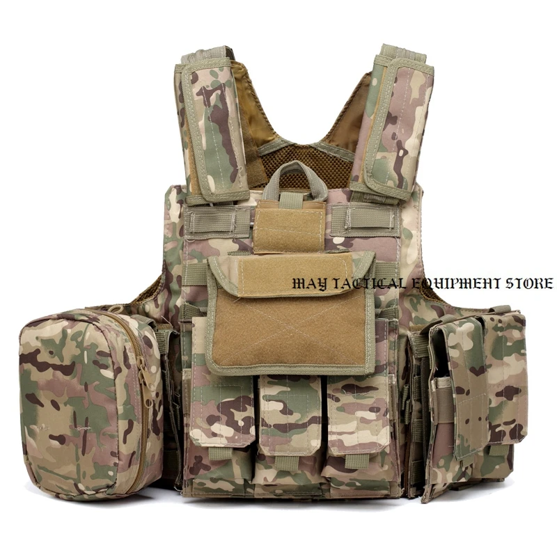 

Camouflage Hunting Molle Vest Mgazine Pouch Multi-function Outdoor Combat Men Tactical Vest