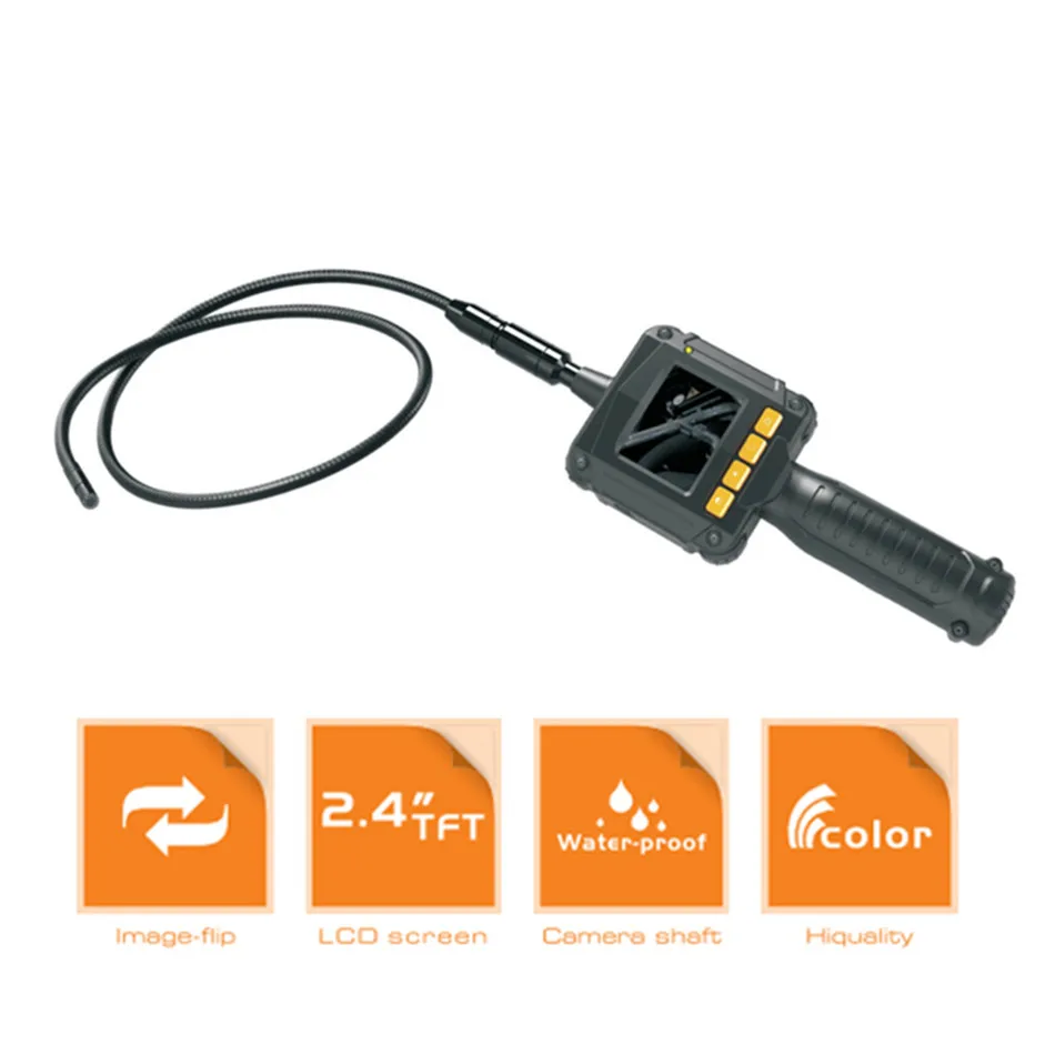GL9008 8mm Endoscope IP67 Waterproof With Colorful LCD Monitor Camera Head Inspection AV Handheld CMOS GL9008 8mm Endoscope IP67 Waterproof With Colorful LCD Monitor Camera Head Inspection AV Handheld CMOS
