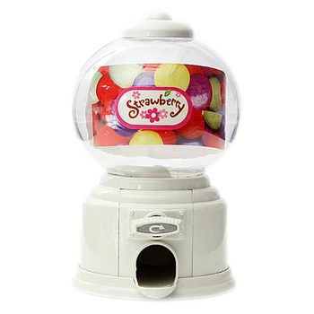 

Home plastic Candy Machine Money Bank Gift Storage Box Presents for the children&lover white