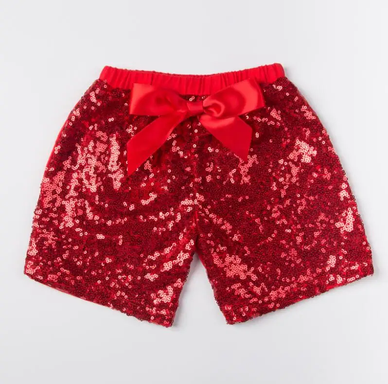 

Toddler Infant Baby kids Girls boys Bowknot Sparkle Sequin Shorts Pants Summer children Clothes party Shorts for 1-8 years