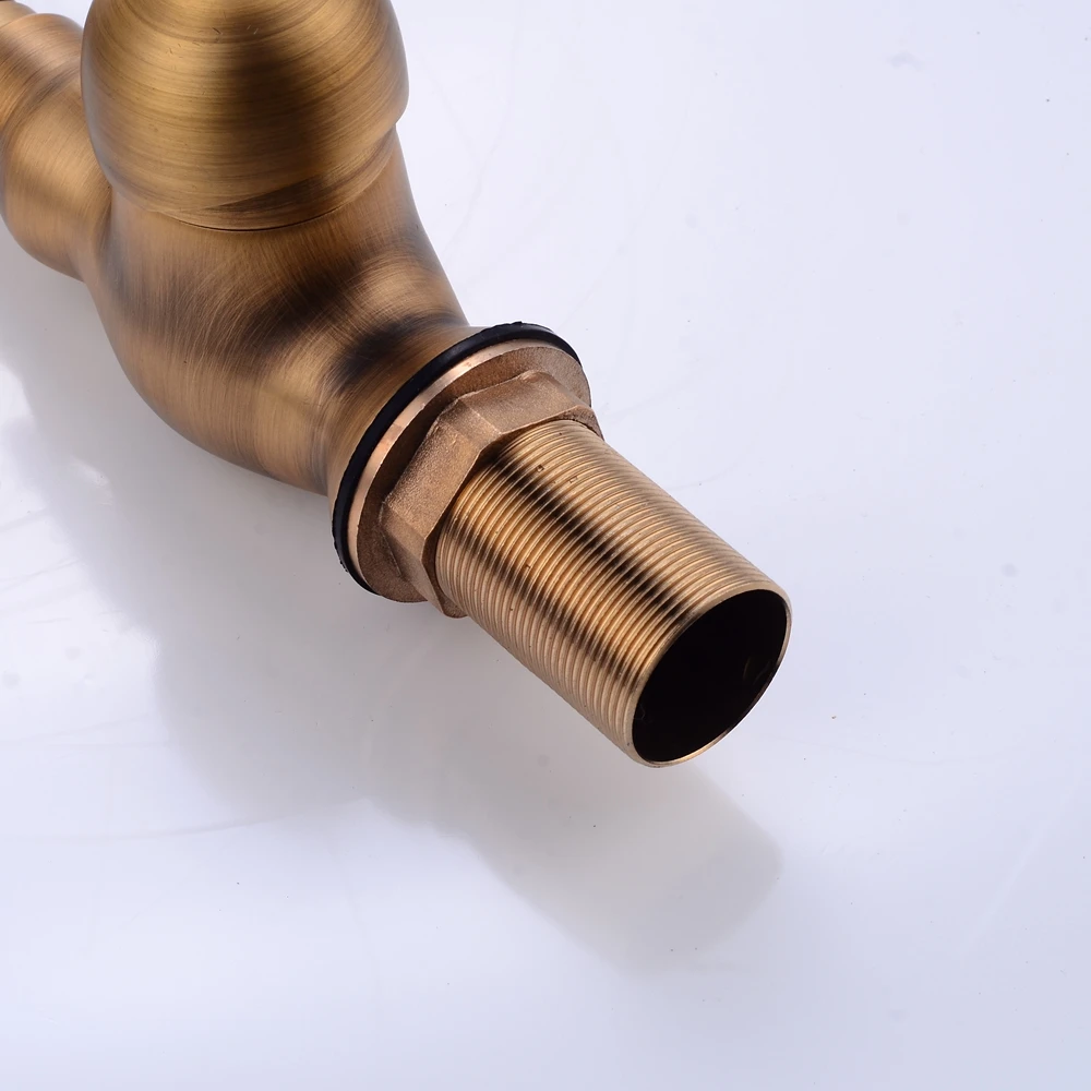  Kitchen Sink Faucet Antique Bronze Finished Hot and Cold Water Mixer Crane With Pop Up ML312 - 32834836292