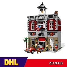 DHL 15004 город улица пожарная команда модель строительные Конструкторы кирпичи совместимые 10197 игрушки для детей подарок
