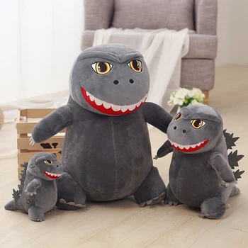 

candice guo! cute plush toy lovely gray dragon dinosaur monster funny stuffed doll boys creative birthday Christmas gift 1pc