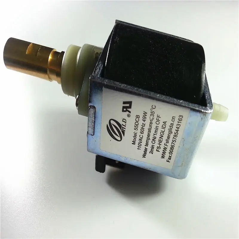 

solenoid water pump Model 55DCB Voltage 110VAC-60Hz Power 49W