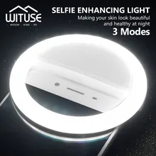 36 светодиодный портативный Перезаряжаемый светильник-вспышка для фотосъемки, светящаяся лампа для селфи, кольцевой светильник для телефона, светильник для ночного видео для смартфонов