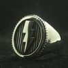 Mens Boys 316L Stainless Steel Cool Lightning Fashion Ring Newest 1