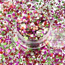 RM321-287 смешанные цвета и круглые точечные формы металлический блеск для косметика для ногтей и украшения своими руками