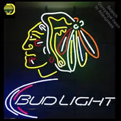 Budlight штат Нью-Йорк Рейнджерс budweise пива неоновый свет стекло трубки знак спортивный магазин Дисплей ручной работы anuncio luminoso культовый знак
