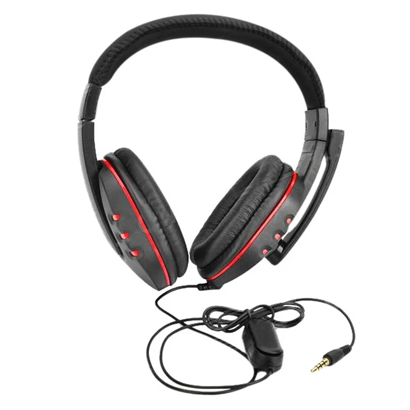 

New Luxury Leather Stereo Game Headset Earphone With Micphone For PlayStation 4 PS4 PC MAC Earphones & Headphones