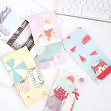 50 шт. корейский милый кот мультфильм мини цветной бумажный конверт Kawaii маленький подарок для малышей изготовленные вручную конверты для свадебных приглашений с буквами
