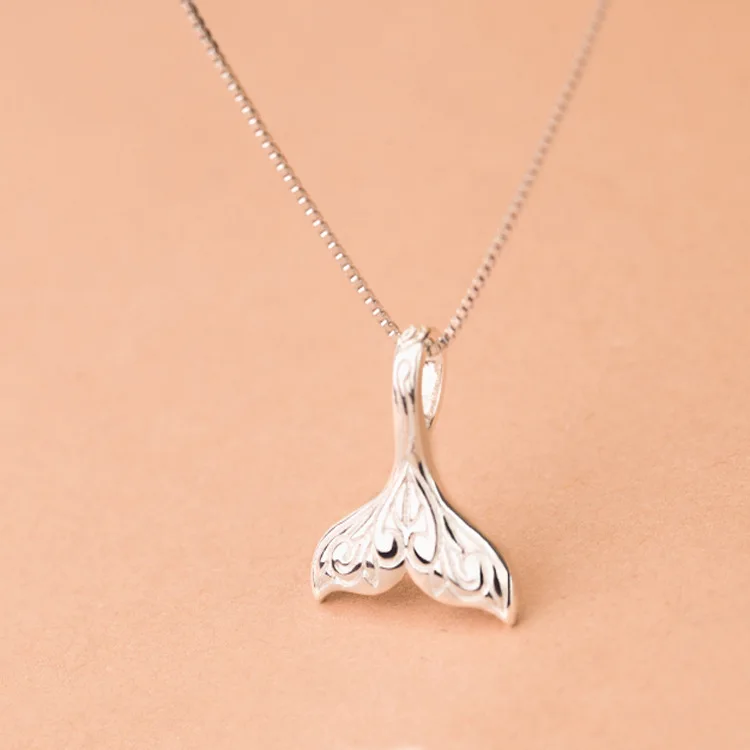 

S925 sterling silver necklace fish necklace female silver jewelry gift LMG02