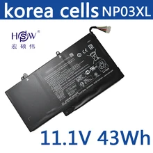 Original 11.4V 43WH Battery NP03XL for HP Pavilion X360 13-A010DX TPN-Q146 TPN-Q147 TPN-Q148 HSTNN-LB6L 760944-421 Batteria