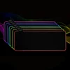 Tapis de souris lumineux pour jeu, surdimensionné, Surface Fine, imperméable, tissu de couture, pour bureau, lumière colorée rvb, lampe d'ambiance ► Photo 3/6