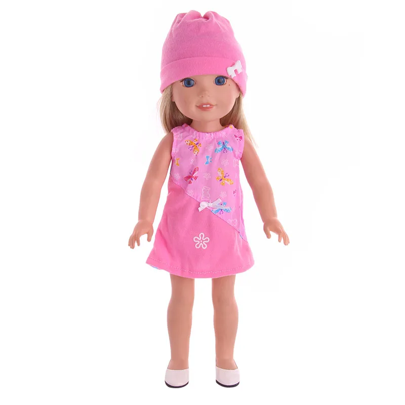 Кукла Одежда для кукол ручной работы платье юбка кролик обувь багаж для 14,5 дюймов Wellie Wisher кукла Рождественская игрушка для поколения - Цвет: n910