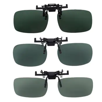 

Polarized Lenses Mirror Flip Up Clip On for Sunglasses Outdoor Driving
