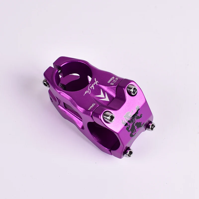 KRSEC mountain bike accessories Riser 3D forging 28.6*31.8*45MM ultralight short handle Bicycle Stem Short 145g Red 0 degre