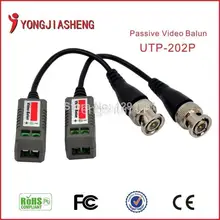 20PCS/10PAIRS Twisted VIDEO BALUN Passive Transceivers CCTV DVR camera BNC Cat5 UTP Security Video Balun