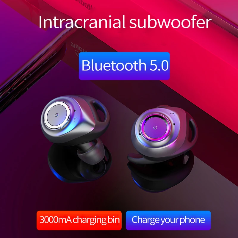 Новые действительно беспроводные наушники Bluetooth 5 0 Hi Fi стерео звук двусторонние