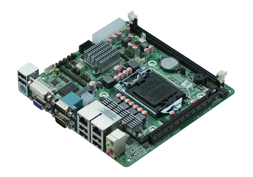 LGA1155 H61 industrial motherboards 6*COM Dual network card self-service terminals motherboards
