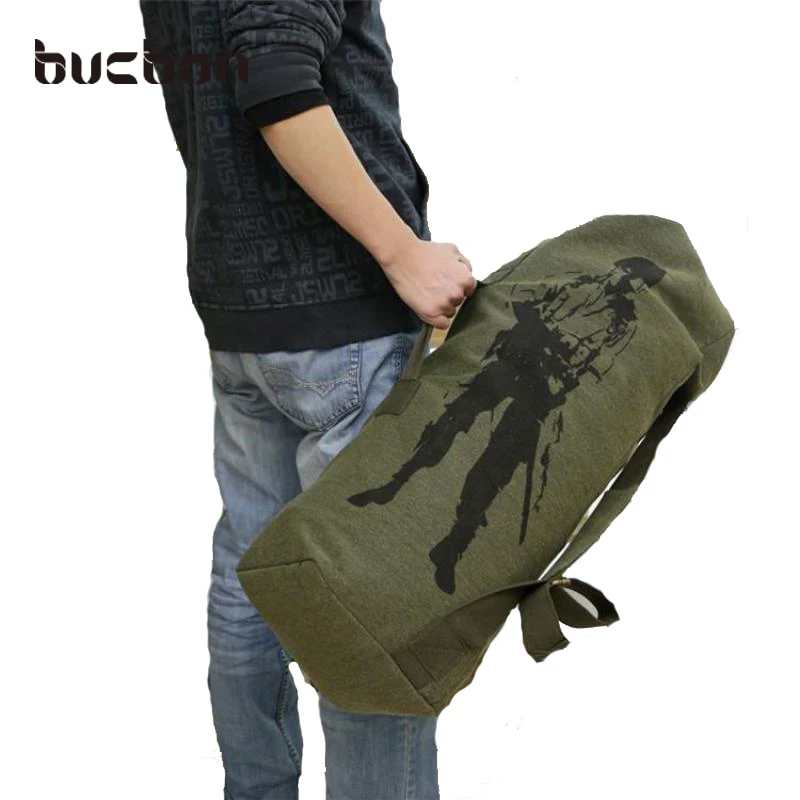 Bucbon قوي قماش في الهواء الطلق السفر الأمتعة الحقائب العسكرية التخييم التنزه الظهر النساء الرجال العسكرية التكتيكية على ظهره Mochila HAC016