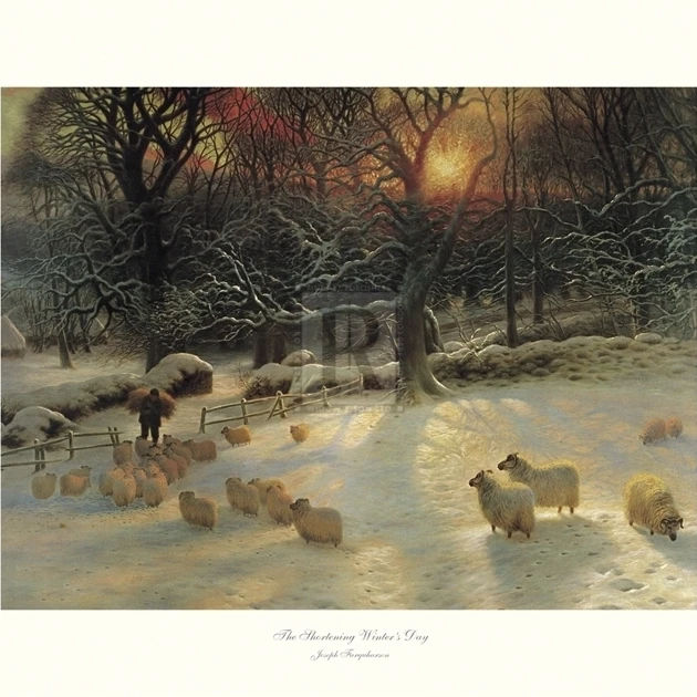 The Shortening Winter's Day Poster Print by Joseph Farquharson (20 x 16)