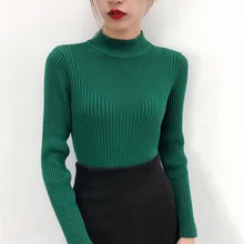 Women's Turtleneck Pullovers Solid basic Sweaters long sleeve Slim-fit tight Soft Sweater Green Jumper Elastic Knit Tops Women's Turtleneck Pullovers Solid basic Sweaters long sleeve Slim-fit tight Soft Sweater Green Jumper Elastic Knit Tops