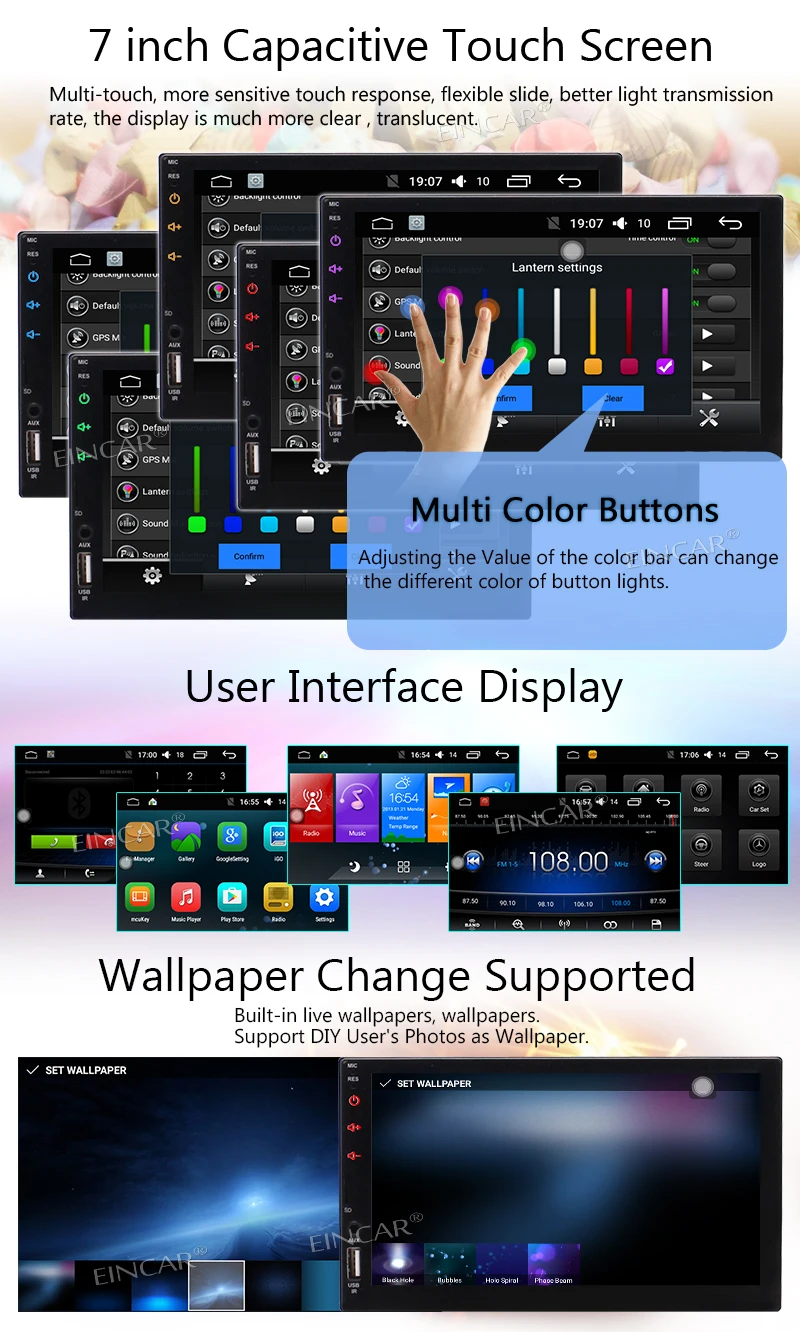 Best Double Din Android 6.0 Car Radio Receiver GPS Glonass Navigation with 7 Inch Touch Screen Support WiFi Screen Mirror Bluetooth 1 Best Double Din Android 6.0 Car Radio Receiver GPS Glonass Navigation with 7 Inch Touch Screen Support WiFi Screen Mirror Bluetooth 1
