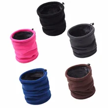 Двухслойный утолщенный Флисовый Шарф, грелка для шеи, для мужчин и женщин, бег, бег, ходьба, теплый для шеи, гетры, маска для лица, шапки