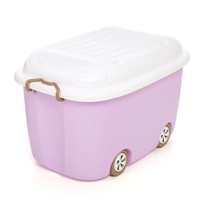 

Cartoon Children Storage Box Toy Storage Box Home Storage With Wheel Storage Box Household With Cover Glove Box