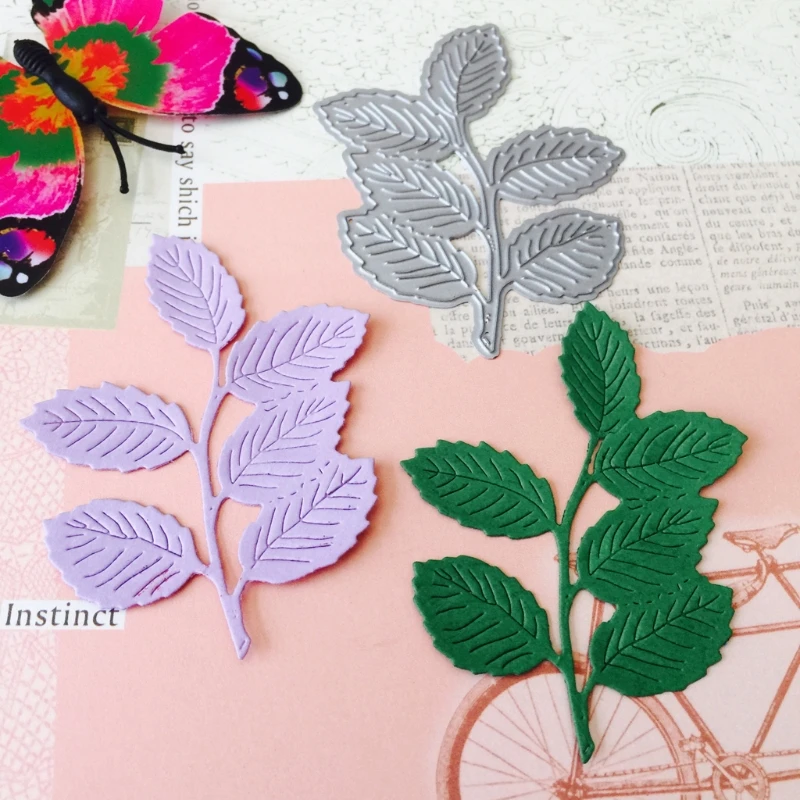 Leaves Cutting Dies Stencil DIY Scrapbooking Embossing Album Paper Card