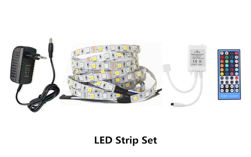 SMD 5050 RGB Светодиодная лента IP30 Водонепроницаемая DC 12V 5M 300LED RGBW RGBWW светодиодная