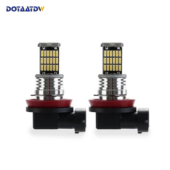 

DOTAATDW 2x Car H8 H11 led 9005 hb3 9006 hb4 4014 45SMD Fog Lamp Daytime Running Light Bulb Turning Parking Bulb 12V