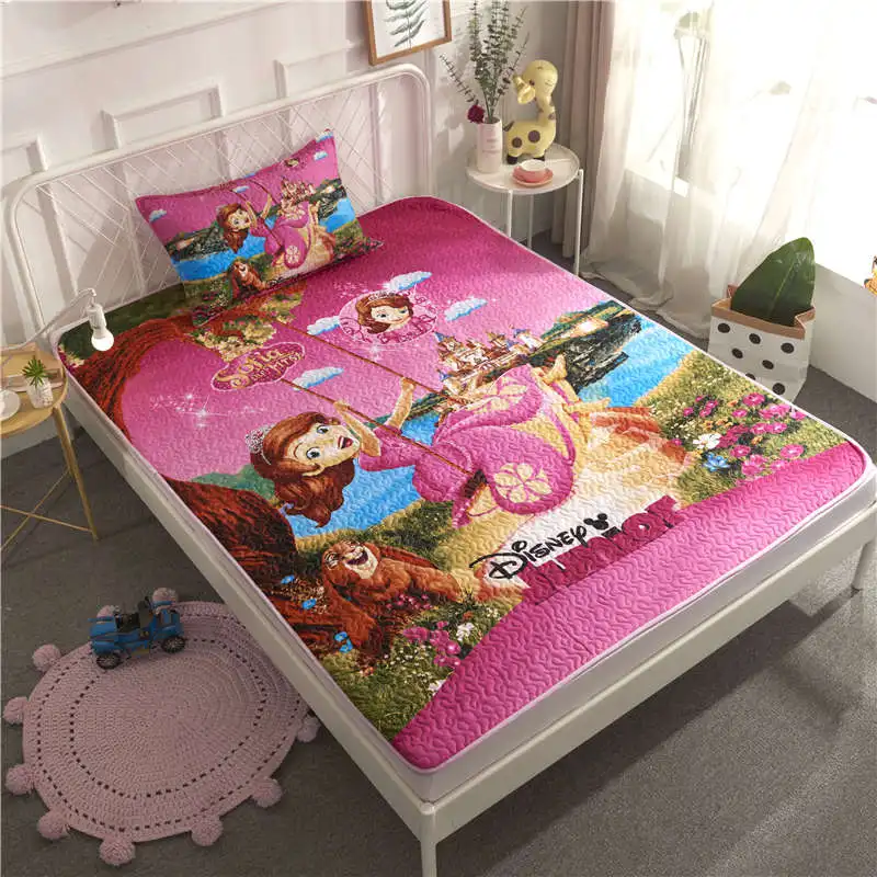 3d Disney Sofia Princess Bedding Sets Twin Size Bedspread Coverlets For Kids Girls Bedroom Decoration Pillow Case Children Home