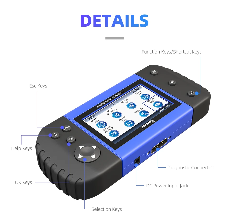 VDIAGTOOL VT600 Автомобильный сканер ABS SRS EPB сброс масла DPF TPMS ключ программист диагностический инструмент такой же как NT650