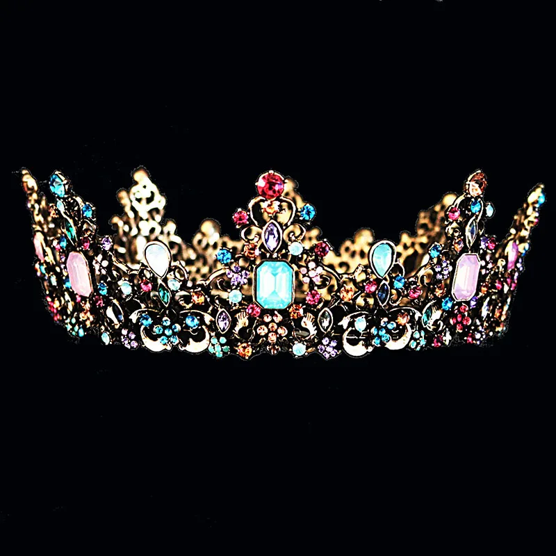 

Round Queen Crowns Wedding Hair Accessories Headband Diadem
