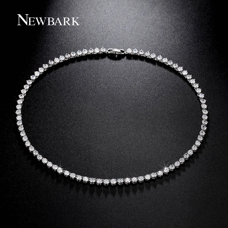 Newbark классический длинный Цепочки И Ожерелья Круг Rhinestone Ювелирные изделия с AAA