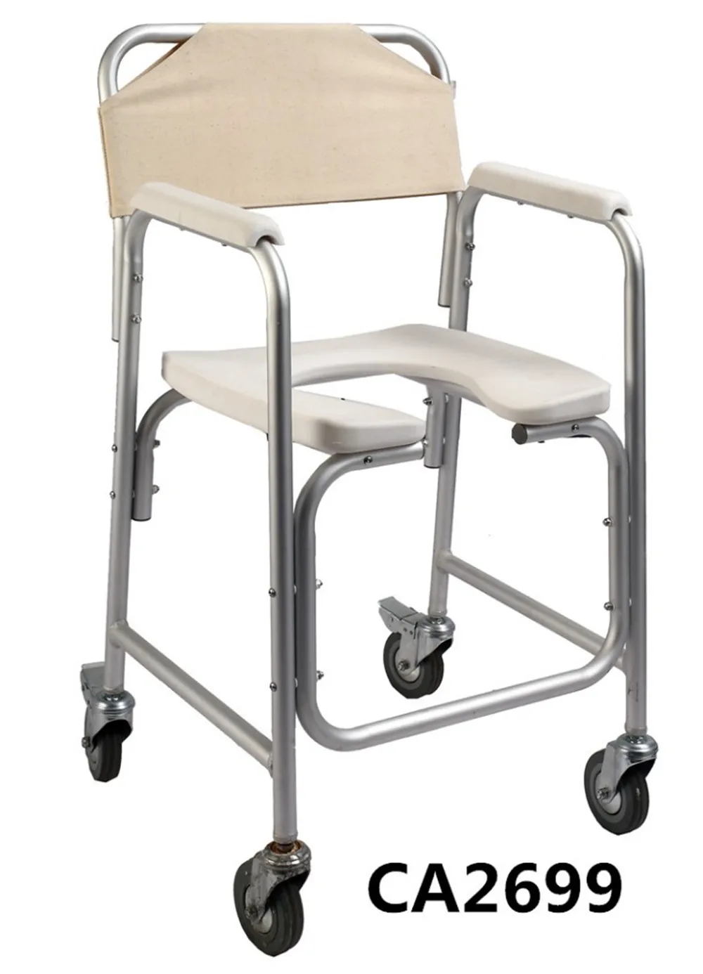 Lightweight Commode Chair with Wheels / Wheelchair with Toilet with FDA