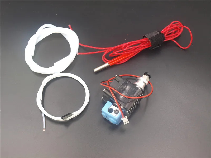 Металлический j head hotend V5 bowden комплект 1 75/3 мм с трубкой из ПТФЭ 12/24 в для 3D принтера