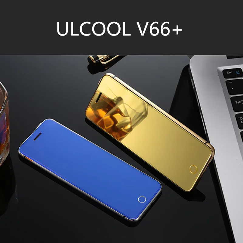 ULCOOL V66 Plus роскошный мобильный телефон партнер супер мини ультратонкий телефон с MP3 Bluetooth 1,67 дюймов сотовый телефон