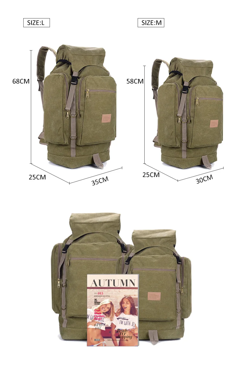 Мужской военный тактический рюкзак, Брезентовая армейская сумка, большая емкость, для путешествий, кемпинга, походов, альпинизма, спорта на открытом воздухе XA106D