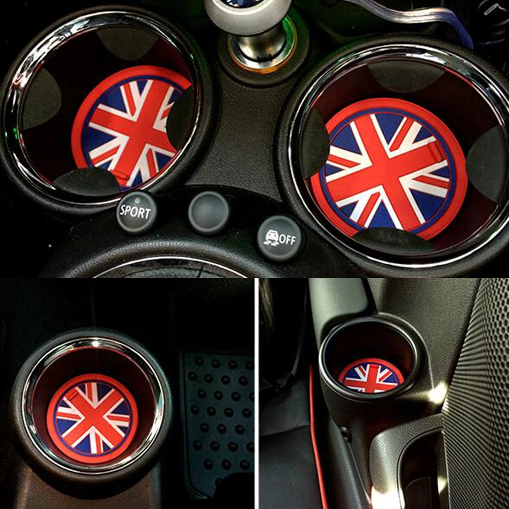 

7pcs Car styling Interior Door Pad Cup Mat Gate Slot Mats Non Slip Protector For MINI CLUBMAN R55 Car Accessories Car Decoration