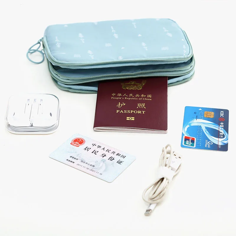 Водонепроницаемый органайзер для хранения денег многофункциональное зарядное устройство для наушников дорожная сумка для хранения паспорта на молнии
