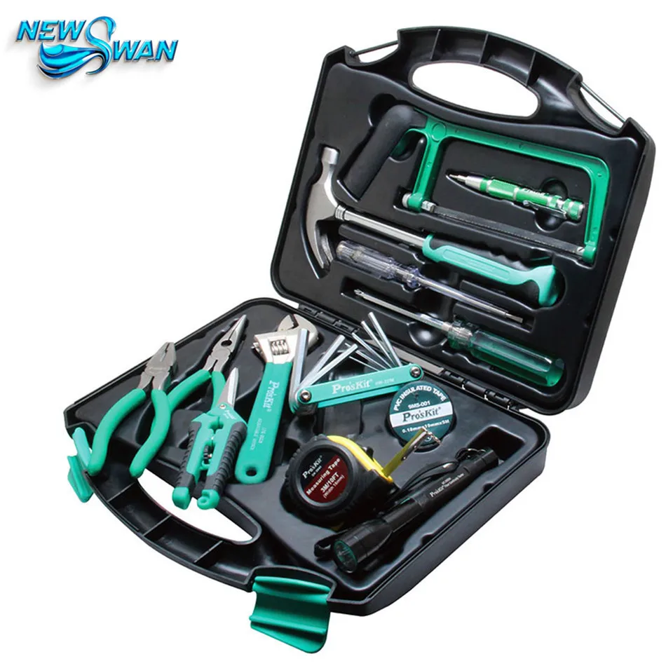 

28 pcs Tool Box Tool Kit Home Hardware Tools Set Repair Tool Set Pliers Screwdriver Wrench Scissors Set