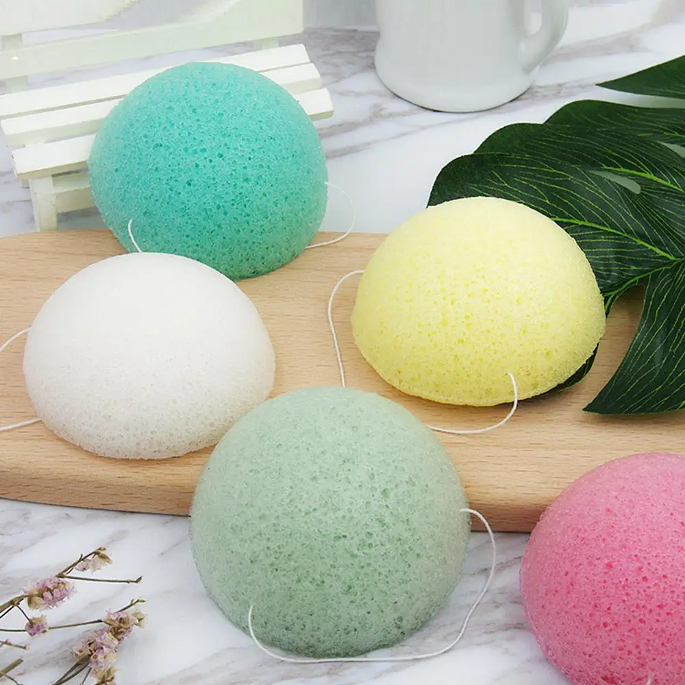 1 шт. губка для удаления макияжа Konjac косметическая очистки лица натуральный