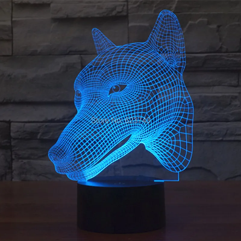 Hunt dog 3D LED Night Light (3)