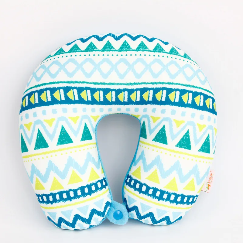 

1 PC Print Neck Pillow with U Shaped Pillows Cushion Pattern Car Neck Protection Foam particles Pillows travel pillow neck